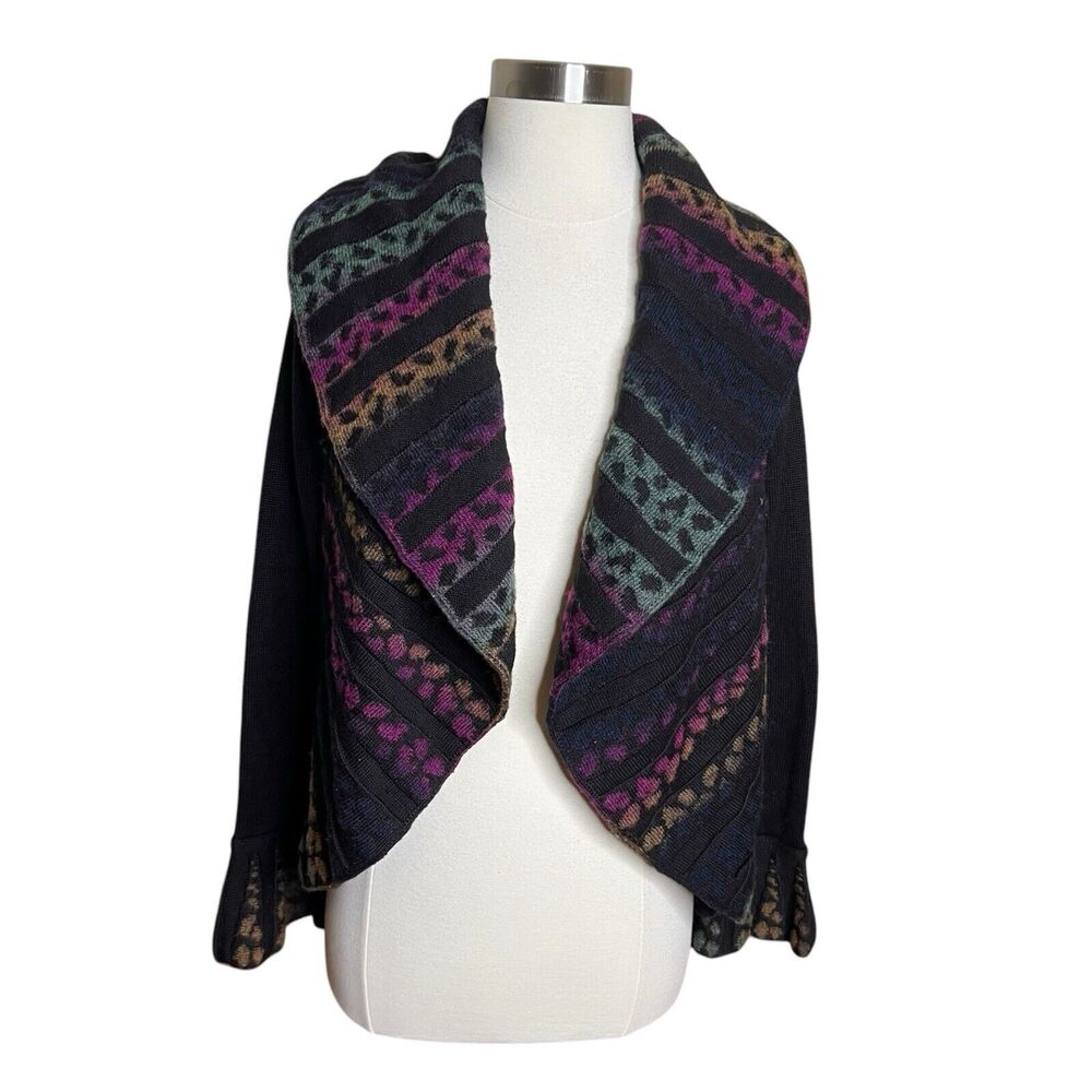 Angel Design By Sabri‎ Ozel Open Cardigan Womens Small Multicolor Wool Fairycore